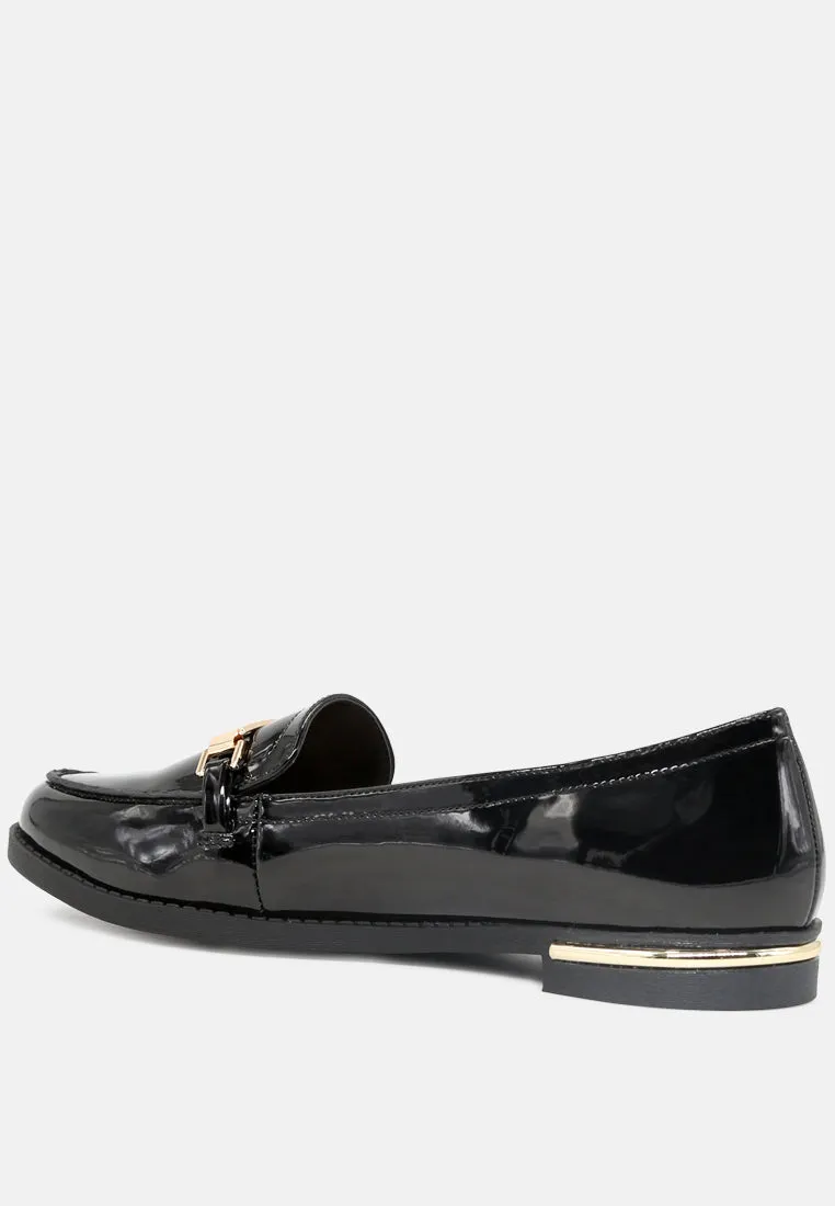 Faux Leather Formal Loafers