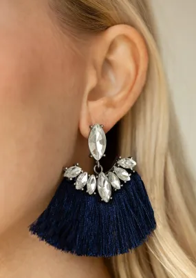 Formal Flair Blue Post Earrings