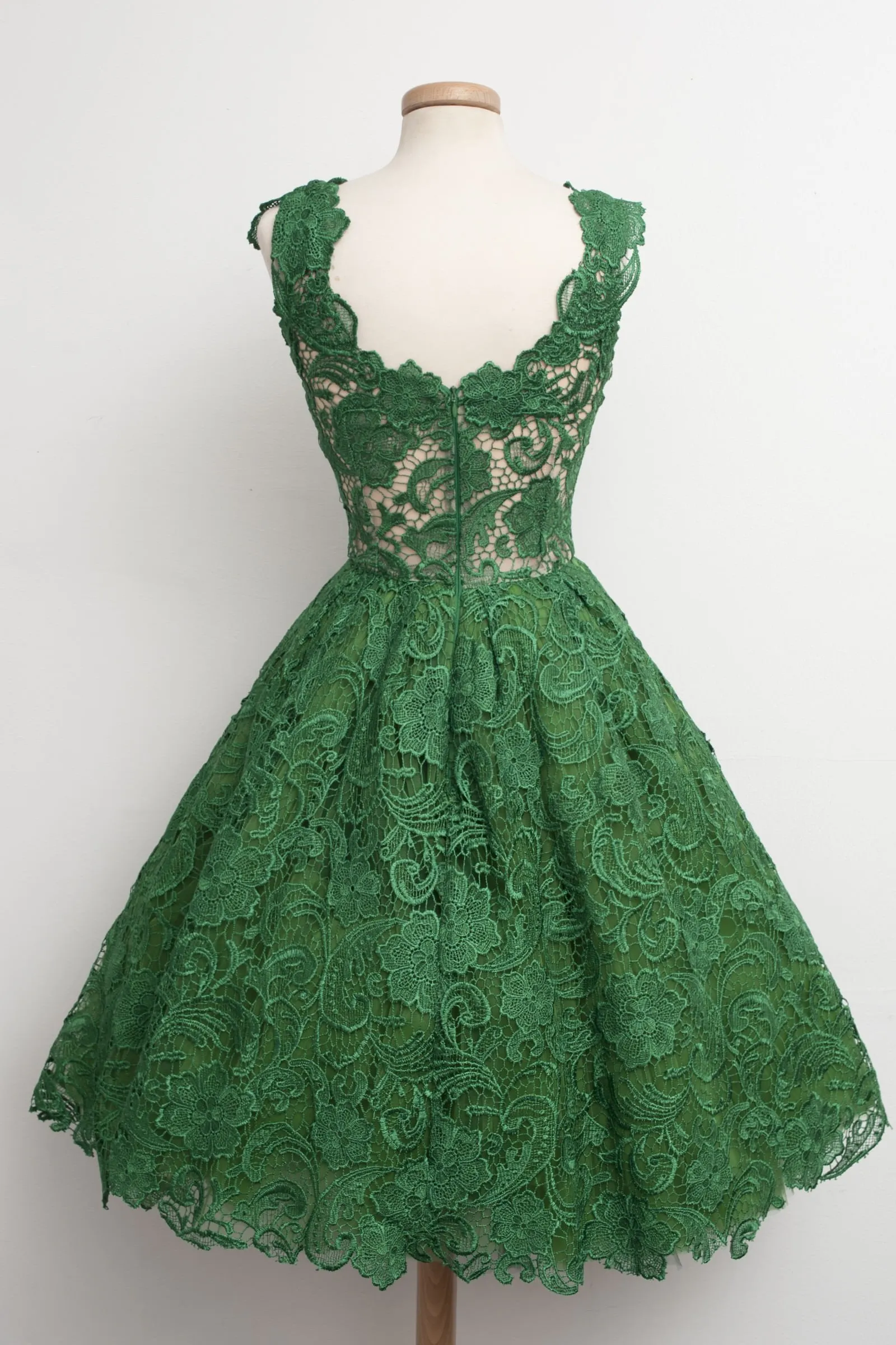 Green Lace Homecoming Dress Cheap Party Homecoming Dress ER122