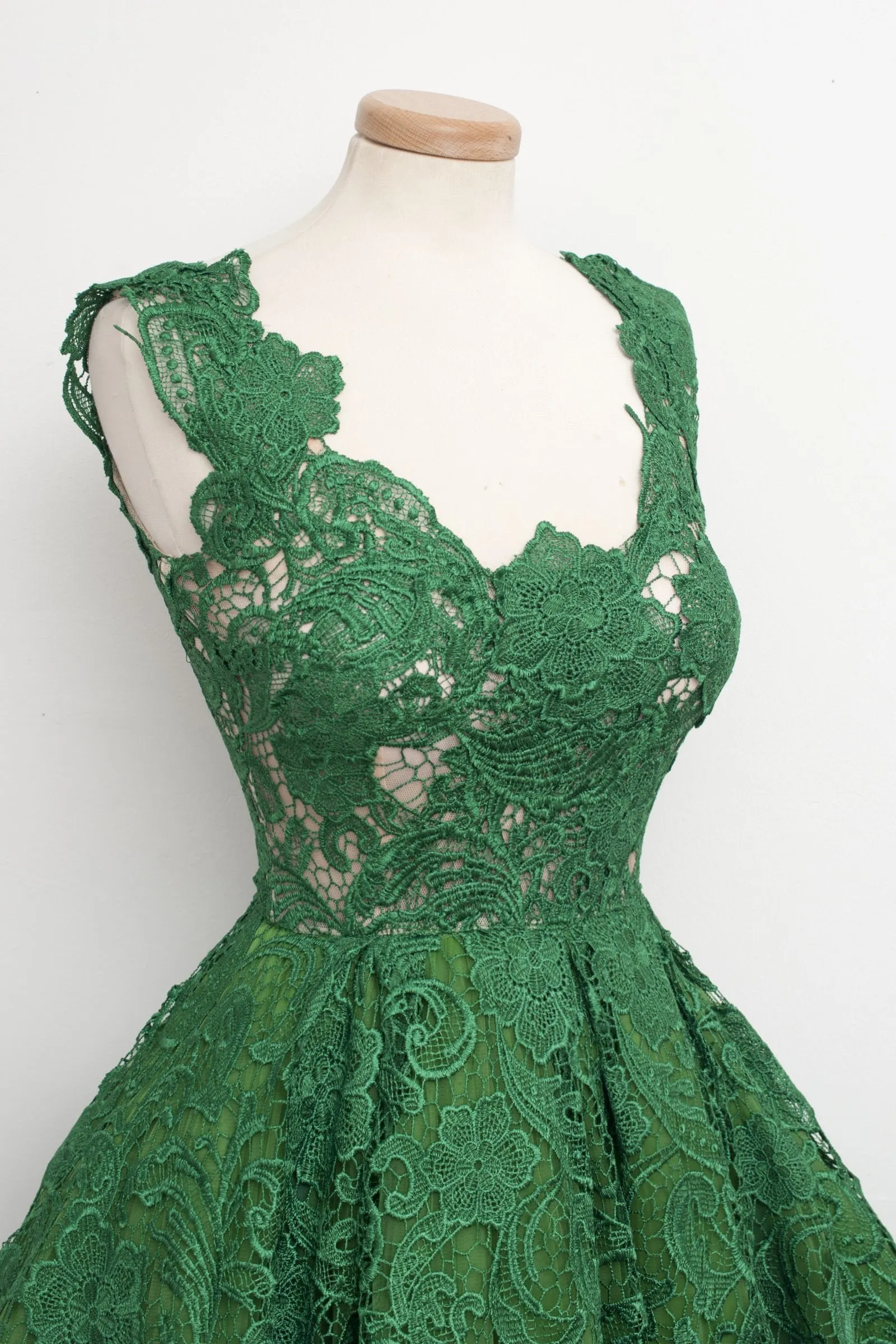 Green Lace Homecoming Dress Cheap Party Homecoming Dress ER122