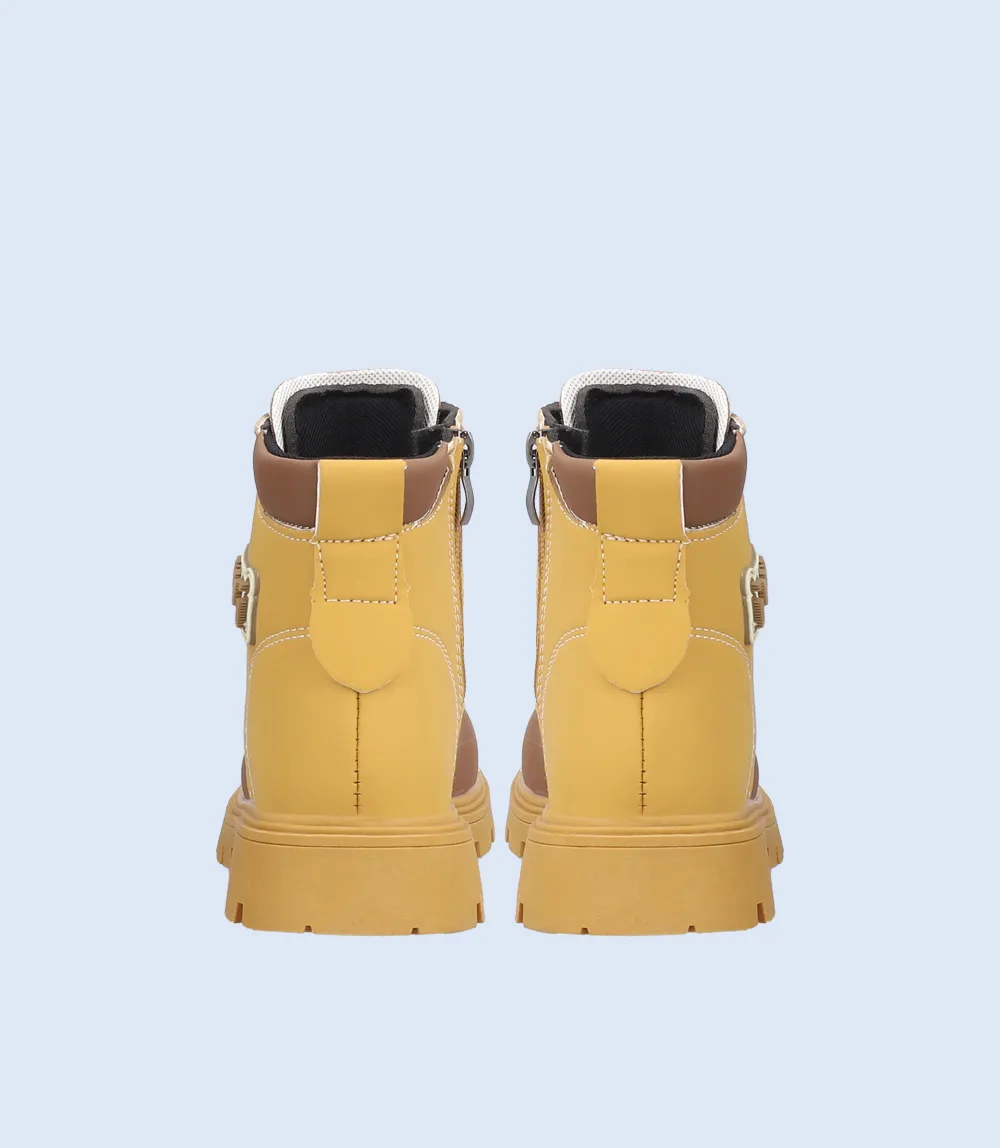 KB0121-TAN-Formal Booties for Boys