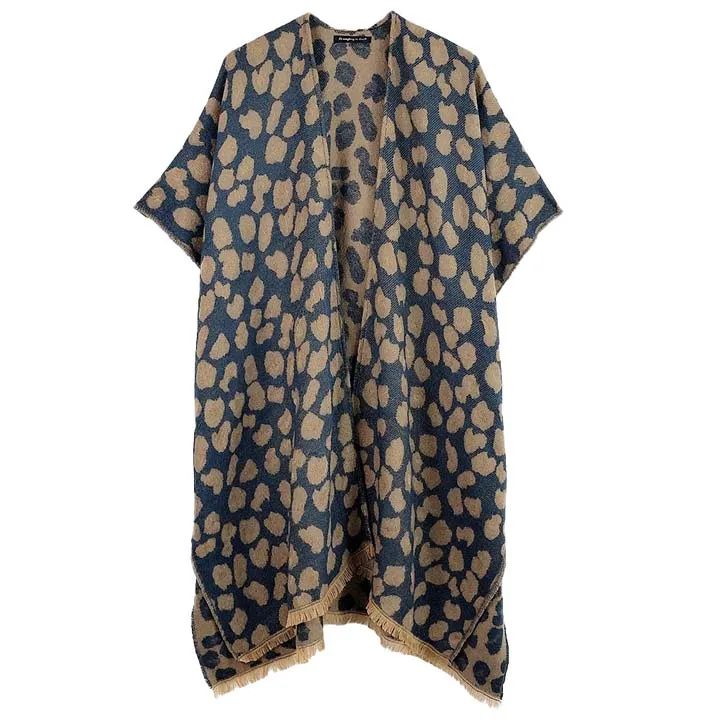 Leopard Cozy Poncho