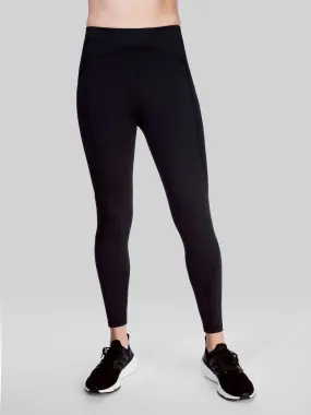 LULULEMON BLACK RAIN REPELLENT HR RUN TIGHT