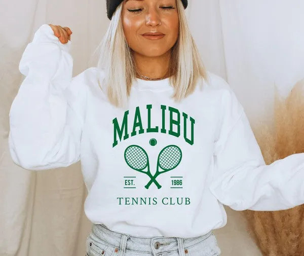 Malibu Tennis Club Cozy Crewneck Sweatshirt