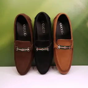 Men Solid Formal Horsebit Loafers