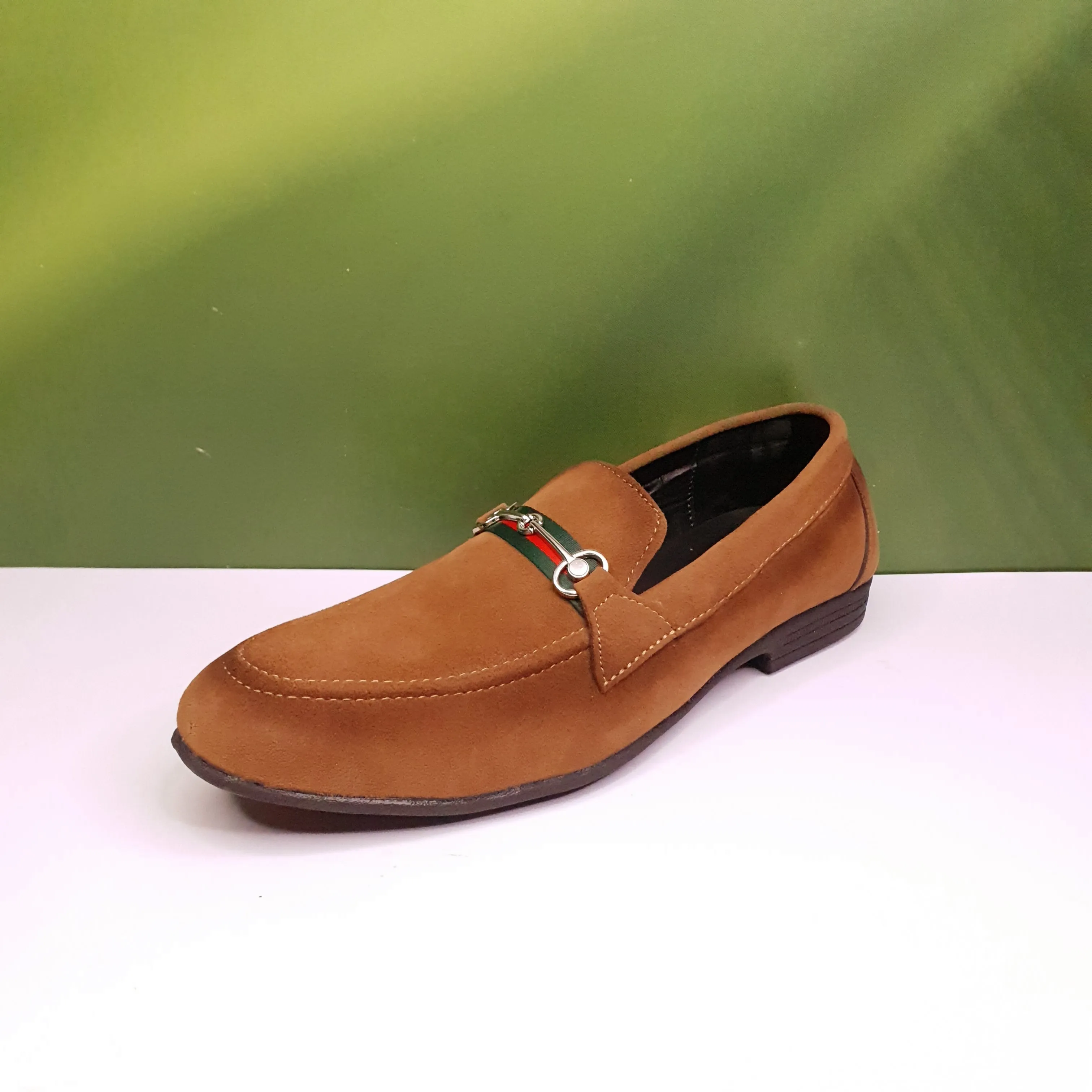 Men Solid Formal Horsebit Loafers