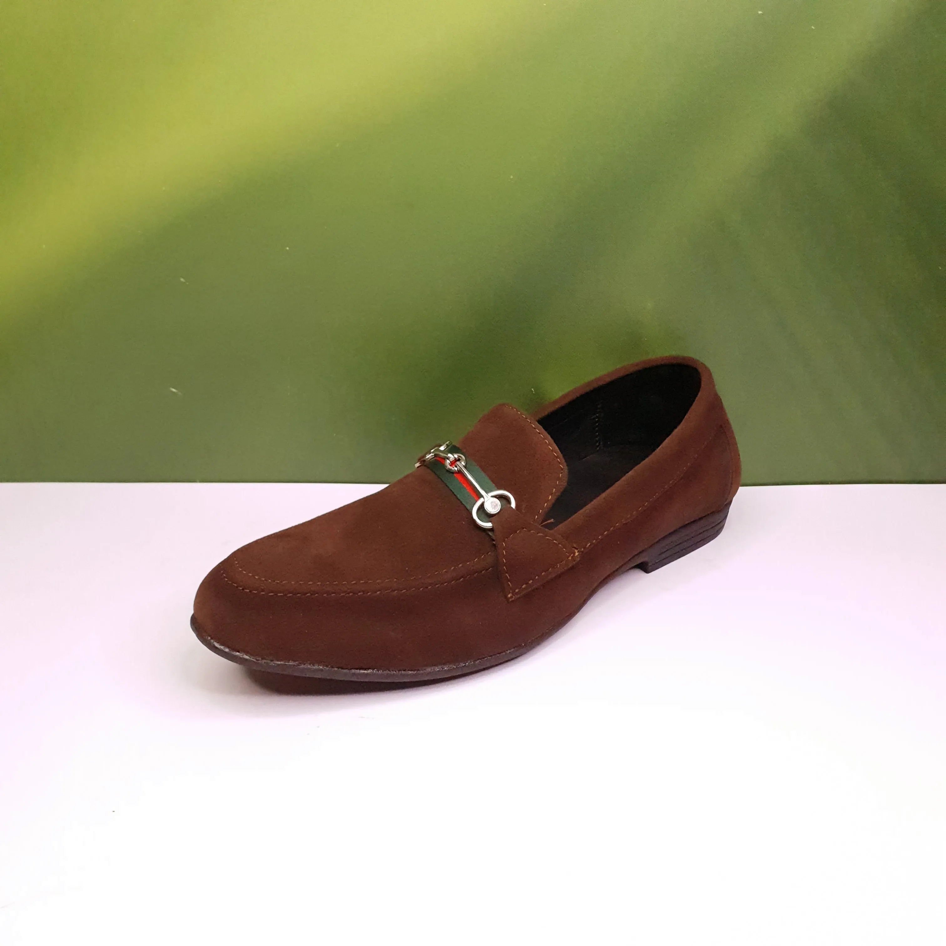 Men Solid Formal Horsebit Loafers