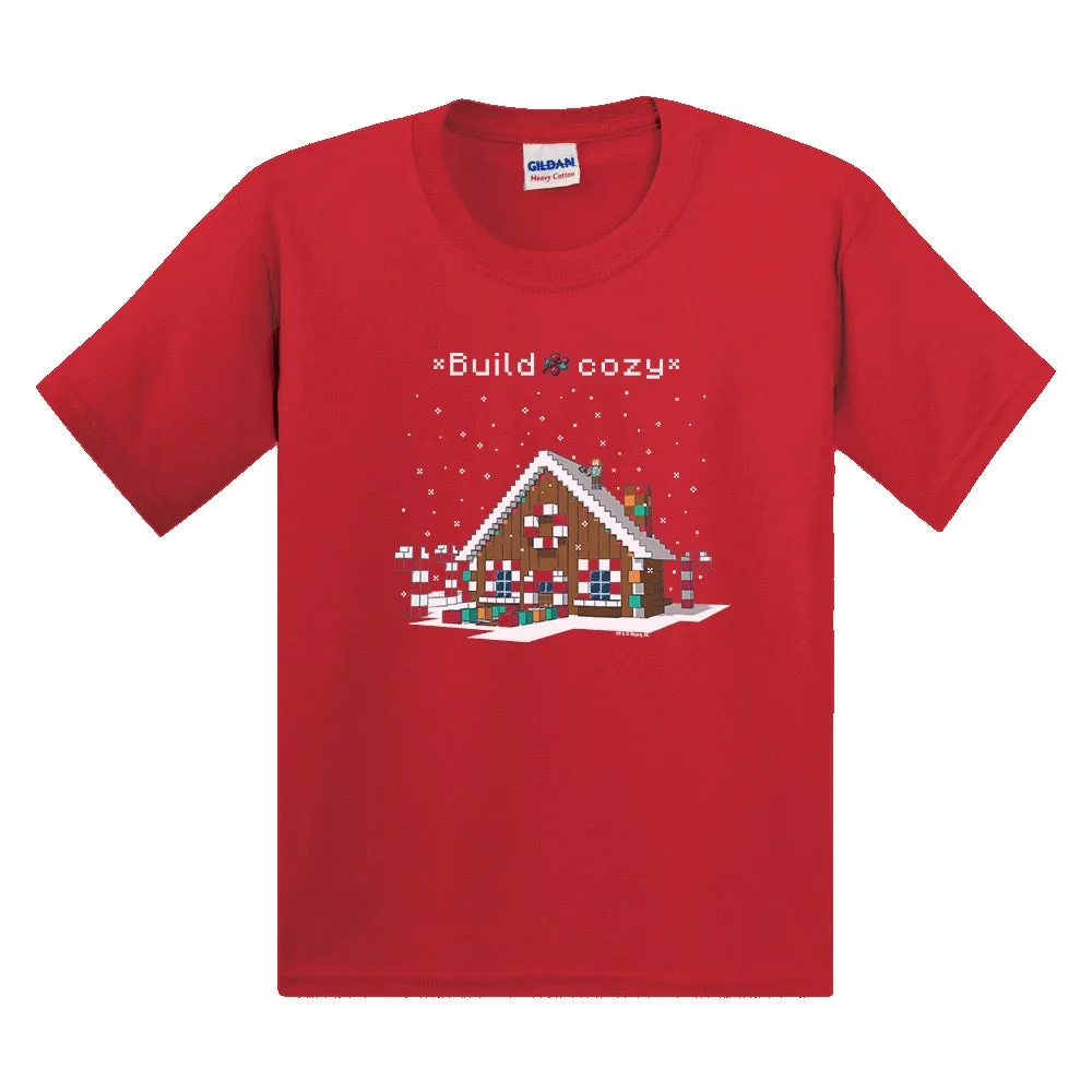 Minecraft Build Cozy Kids Short Sleeve T-Shirt