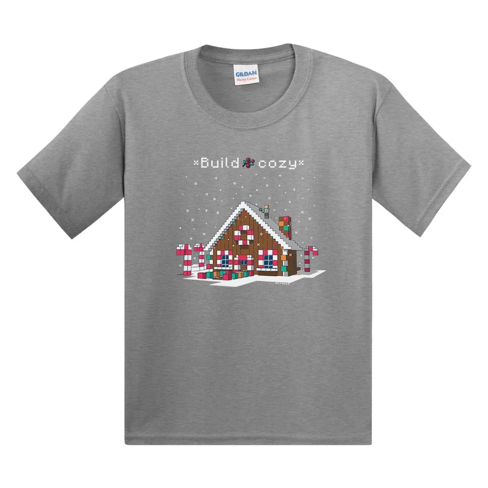 Minecraft Build Cozy Kids Short Sleeve T-Shirt