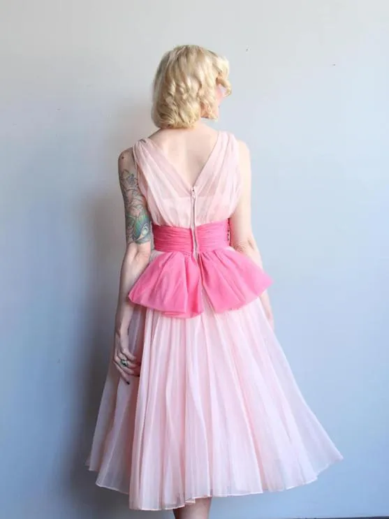 Pink Chiffon Homecoming Dress Cheap Homecoming Dress ER081