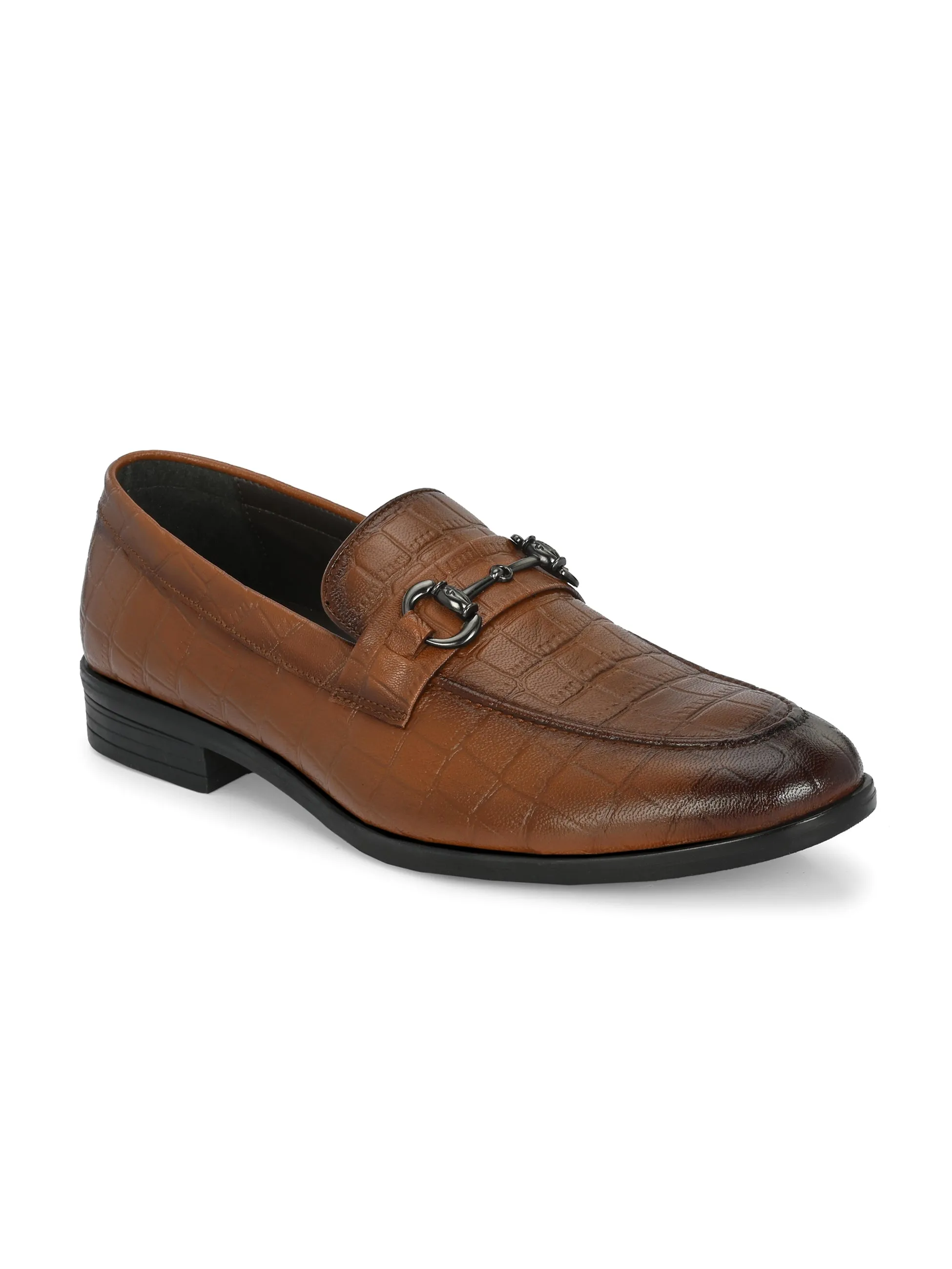 Prive Tan Formal Slip-Ons