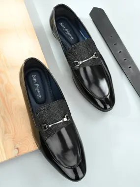 Radar Black Formal Slip-Ons