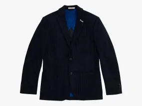 SUN68 Giacca Formal Jacket Blu Gessato J40102