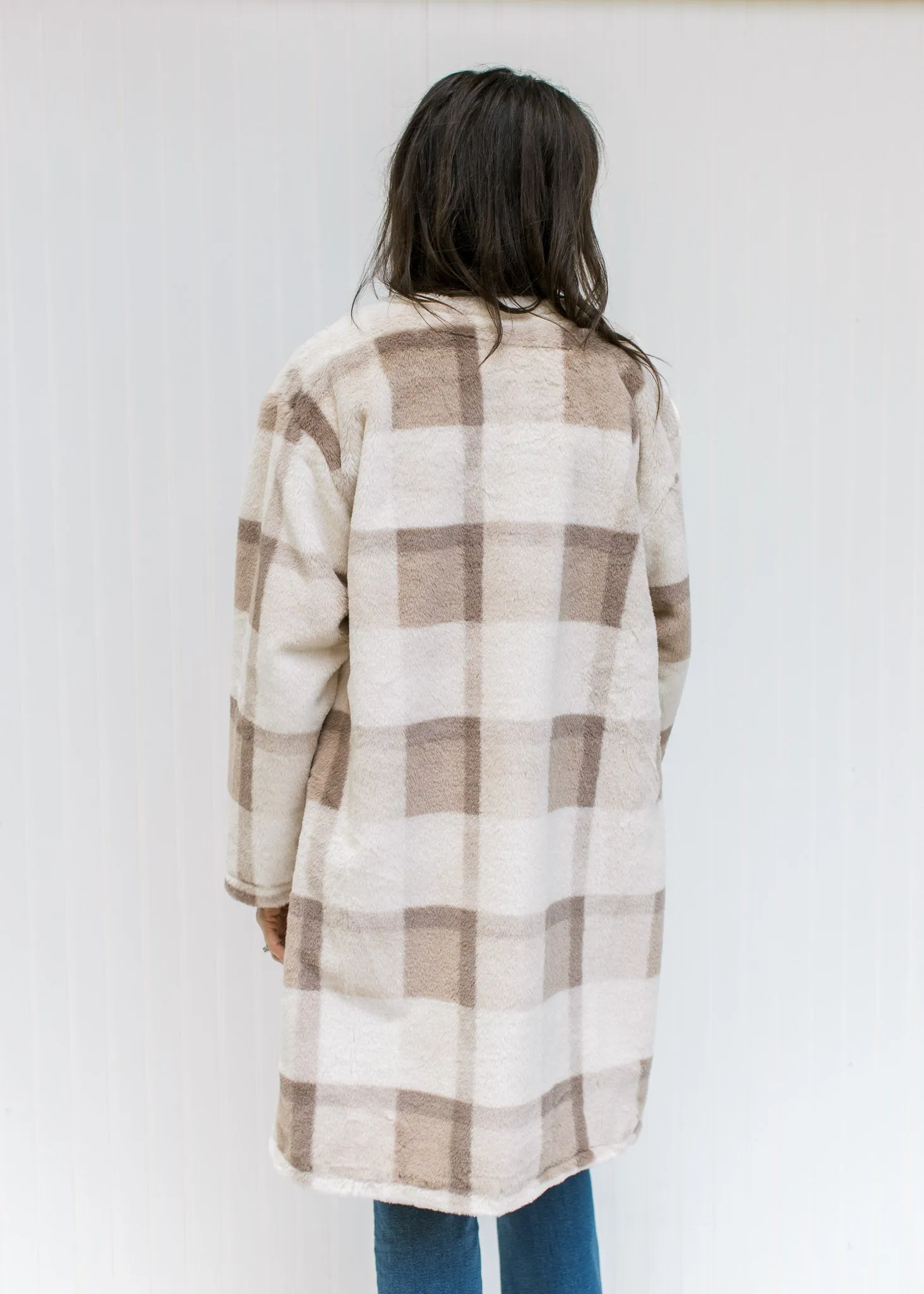 X Cozy Plaid Coat